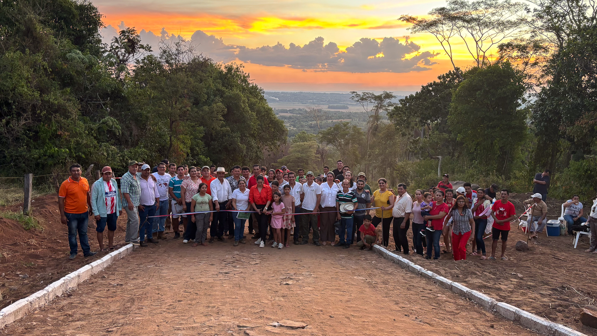 United for progress: families in Ybycu’i successfully build a passable road